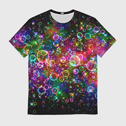 Футболка мужская Мыльные пузырики, цвет: 3D-принт