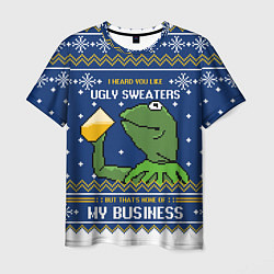 Футболка мужская I heard you like ugly sweaters, цвет: 3D-принт