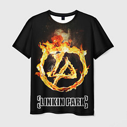Футболка мужская Linkin Park - fire logo, цвет: 3D-принт