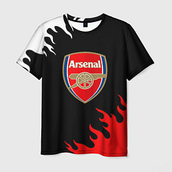 Футболка мужская Arsenal fc flame, цвет: 3D-принт