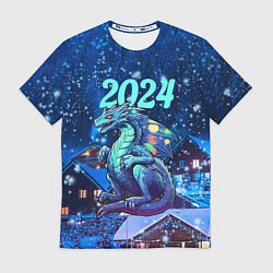 Футболка мужская Волшебный дракон 2024, цвет: 3D-принт