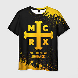 Футболка мужская My Chemical Romance - gold gradient, цвет: 3D-принт