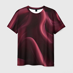 Футболка мужская Бордовый шелк, цвет: 3D-принт
