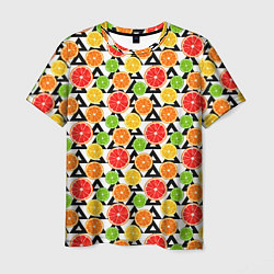 Футболка мужская Citrus pattern, цвет: 3D-принт