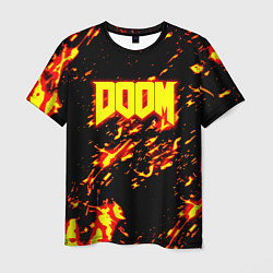 Футболка мужская Doom огненный стиль ад марса, цвет: 3D-принт