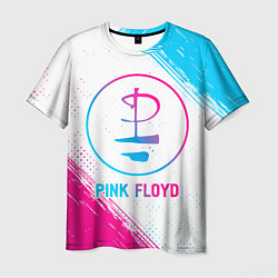 Футболка мужская Pink Floyd neon gradient style, цвет: 3D-принт