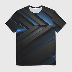 Футболка мужская Абстрактная вселенная черного, цвет: 3D-принт