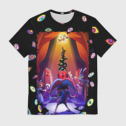 Футболка мужская Pomni looking for exit the Amazing Digital Circus, цвет: 3D-принт