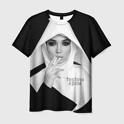 Футболка мужская Techno храм роковая монашка, цвет: 3D-принт