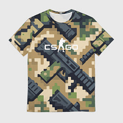 Футболка мужская Counter Strike - pixel military pattern, цвет: 3D-принт