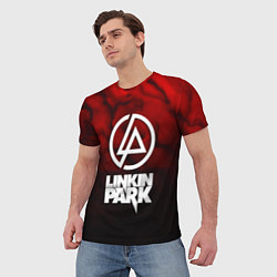Футболка мужская Linkin park strom честер, цвет: 3D-принт — фото 2