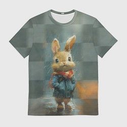 Футболка мужская Игрушечный зайка, цвет: 3D-принт