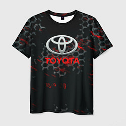 Футболка мужская Toyota краски броня, цвет: 3D-принт