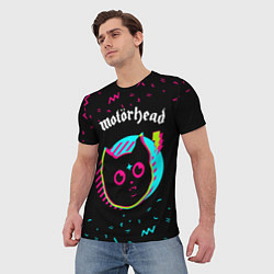 Футболка мужская Motorhead - rock star cat, цвет: 3D-принт — фото 2