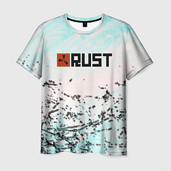 Футболка мужская Rust game текстура, цвет: 3D-принт
