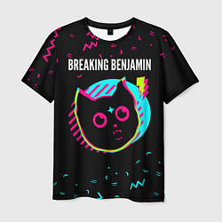Футболка мужская Breaking Benjamin - rock star cat, цвет: 3D-принт