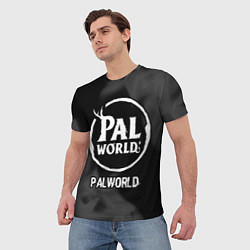 Футболка мужская Palworld glitch на темном фоне, цвет: 3D-принт — фото 2