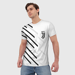 Футболка мужская Juventus sport geometry, цвет: 3D-принт — фото 2