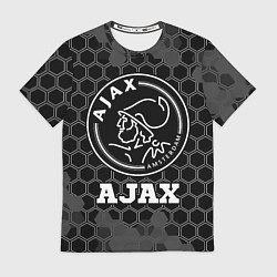 Футболка мужская Ajax sport на темном фоне, цвет: 3D-принт