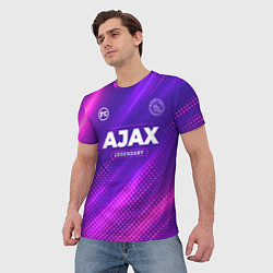 Футболка мужская Ajax legendary sport grunge, цвет: 3D-принт — фото 2