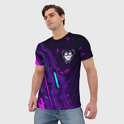 Футболка мужская Poppy Playtime neon gaming, цвет: 3D-принт — фото 2