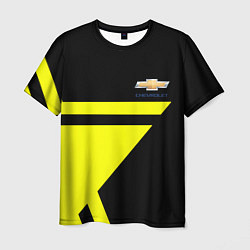 Футболка мужская Chevrolet yellow star, цвет: 3D-принт