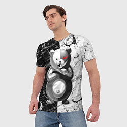 Футболка мужская Monokuma - Danganronpa, цвет: 3D-принт — фото 2