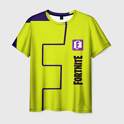 Футболка мужская Fortnite logo yellow game, цвет: 3D-принт