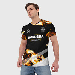 Футболка мужская Borussia legendary sport fire, цвет: 3D-принт — фото 2