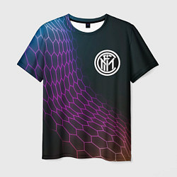 Футболка мужская Inter футбольная сетка, цвет: 3D-принт