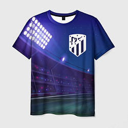 Футболка мужская Atletico Madrid ночное поле, цвет: 3D-принт