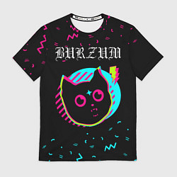 Футболка мужская Burzum - rock star cat, цвет: 3D-принт