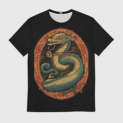 Футболка мужская Муай Тай дракон, цвет: 3D-принт