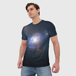 Футболка мужская Спиральная галактика, цвет: 3D-принт — фото 2