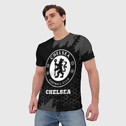 Футболка мужская Chelsea sport на темном фоне, цвет: 3D-принт — фото 2