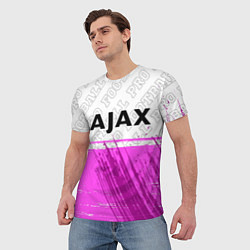 Футболка мужская Ajax pro football посередине, цвет: 3D-принт — фото 2