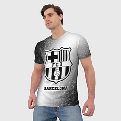 Футболка мужская Barcelona sport на светлом фоне, цвет: 3D-принт — фото 2