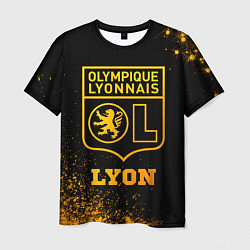 Футболка мужская Lyon - gold gradient, цвет: 3D-принт