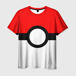 Футболка мужская Pokeball texture, цвет: 3D-принт