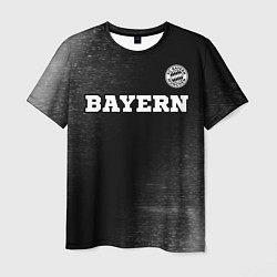 Футболка мужская Bayern sport на темном фоне посередине, цвет: 3D-принт