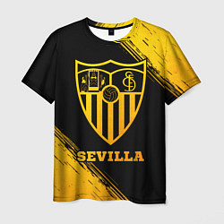 Футболка мужская Sevilla - gold gradient, цвет: 3D-принт