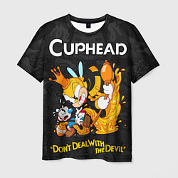 Футболка мужская Cuphead - dont deal with the devil, цвет: 3D-принт