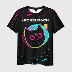 Футболка мужская Nickelback - rock star cat, цвет: 3D-принт