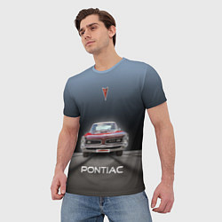 Футболка мужская Американский масл-кар Pontiac GTO, цвет: 3D-принт — фото 2