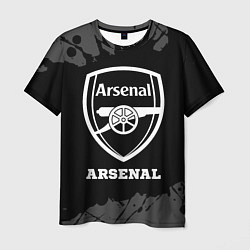 Футболка мужская Arsenal sport на темном фоне, цвет: 3D-принт