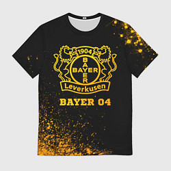 Футболка мужская Bayer 04 - gold gradient, цвет: 3D-принт