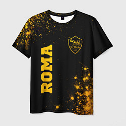 Футболка мужская Roma - gold gradient вертикально, цвет: 3D-принт
