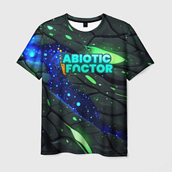 Футболка мужская Abiotic Factor logo bright neon, цвет: 3D-принт