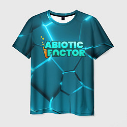 Футболка мужская Abiotic Factor logo neon, цвет: 3D-принт