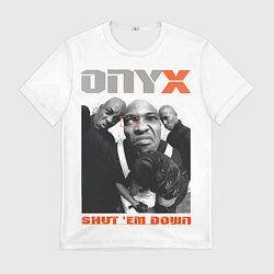 Футболка мужская Onyx - shut em down white, цвет: 3D-принт